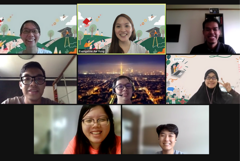 An online “Wefie” of student participants and OSA staff

