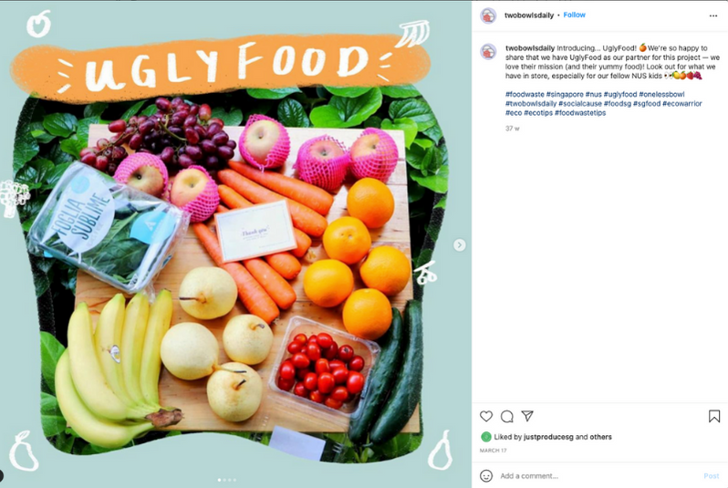 Instagram post teasing the pre-order opening for groceries from UglyFood

