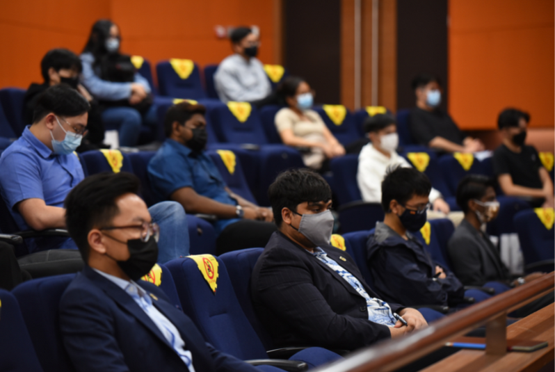 NUS Student Leaders from various Student Leadership Groups in audience at the 6th St. Gallen Symposium Singapore Forum. Photo courtesy of  National Youth Achievement Award (NYAA) Council

