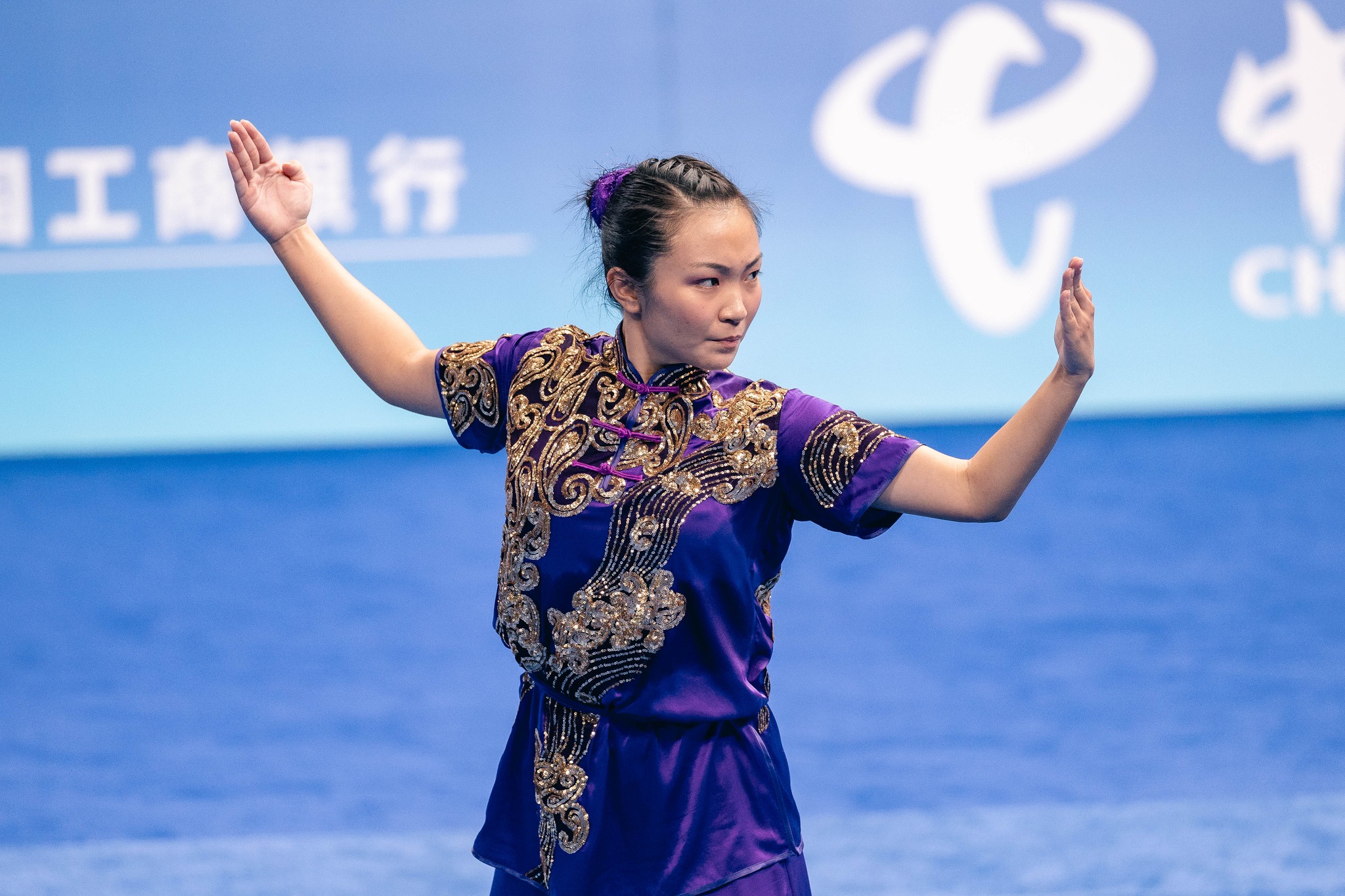 Kimberly overcame numerous challenges to emerge with a Bronze in the changquan event. (Photo: Singapore National Olympic Council)