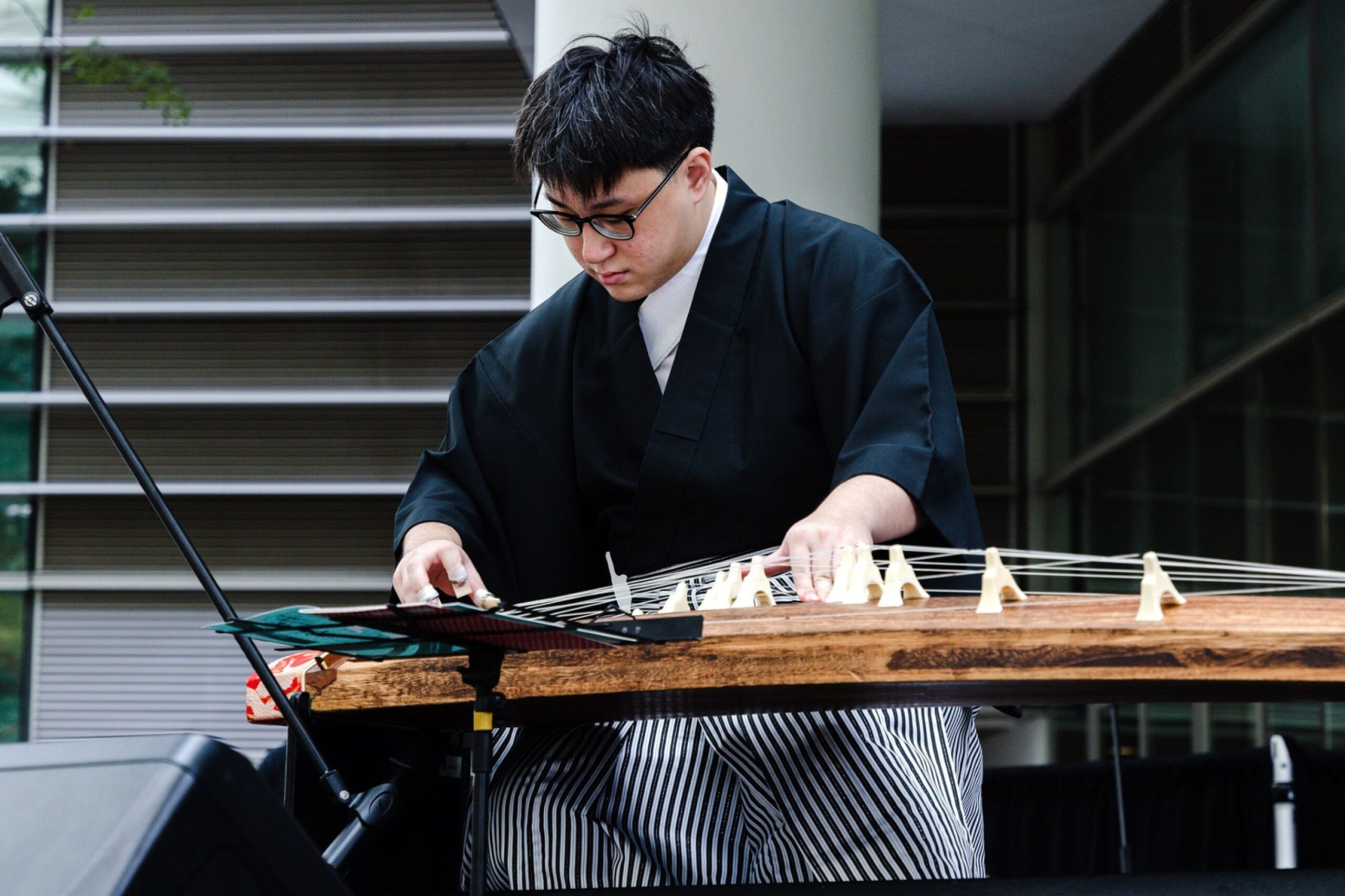 Hayden Chua from NUS Japanese Studies Society’s KotoKottoN performed on the Koto, a 13-string Japanese zither.
