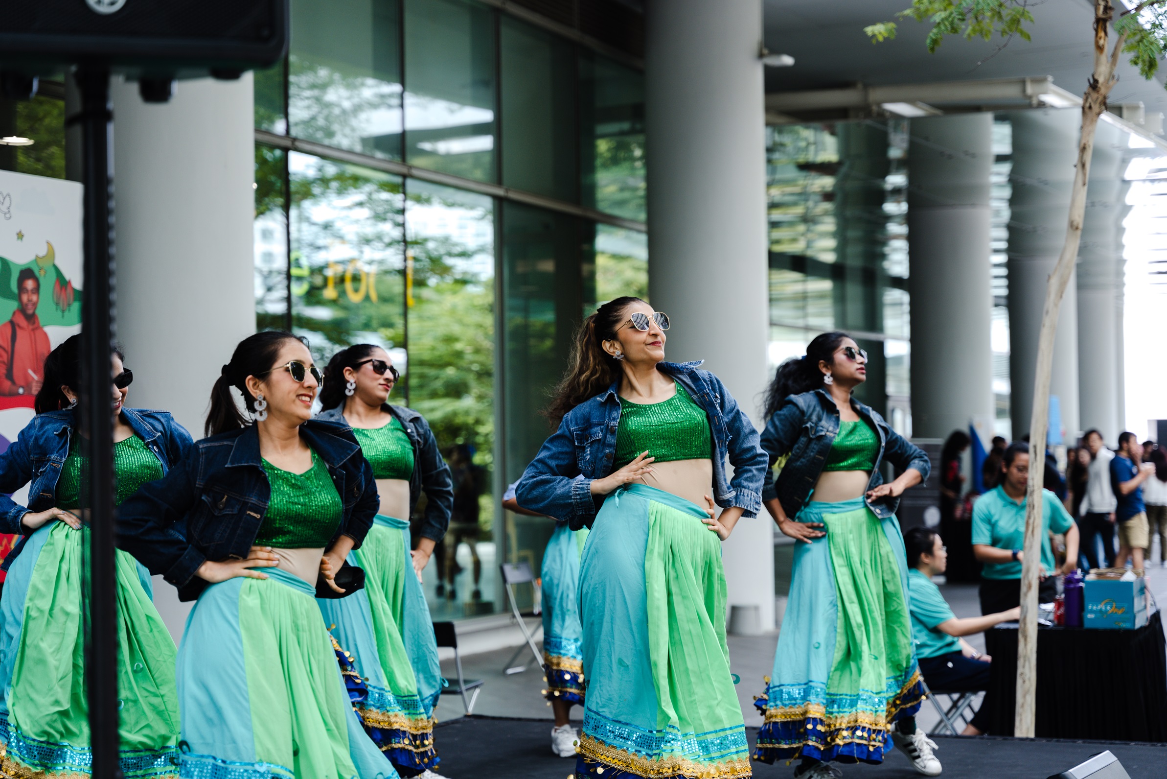 NUS Indian Cultural Society’s NAACH entertained the crowd with an energetic Bollywood dance. 