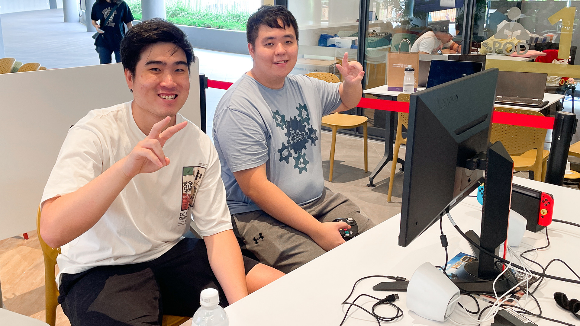 NUS students Julian ‘XRias’ Foo (left) and Alvis ‘PsineWave’ Ng (right) emerged as the top two at this year’s IVGF Super Smash Bros. Ultimate competition.