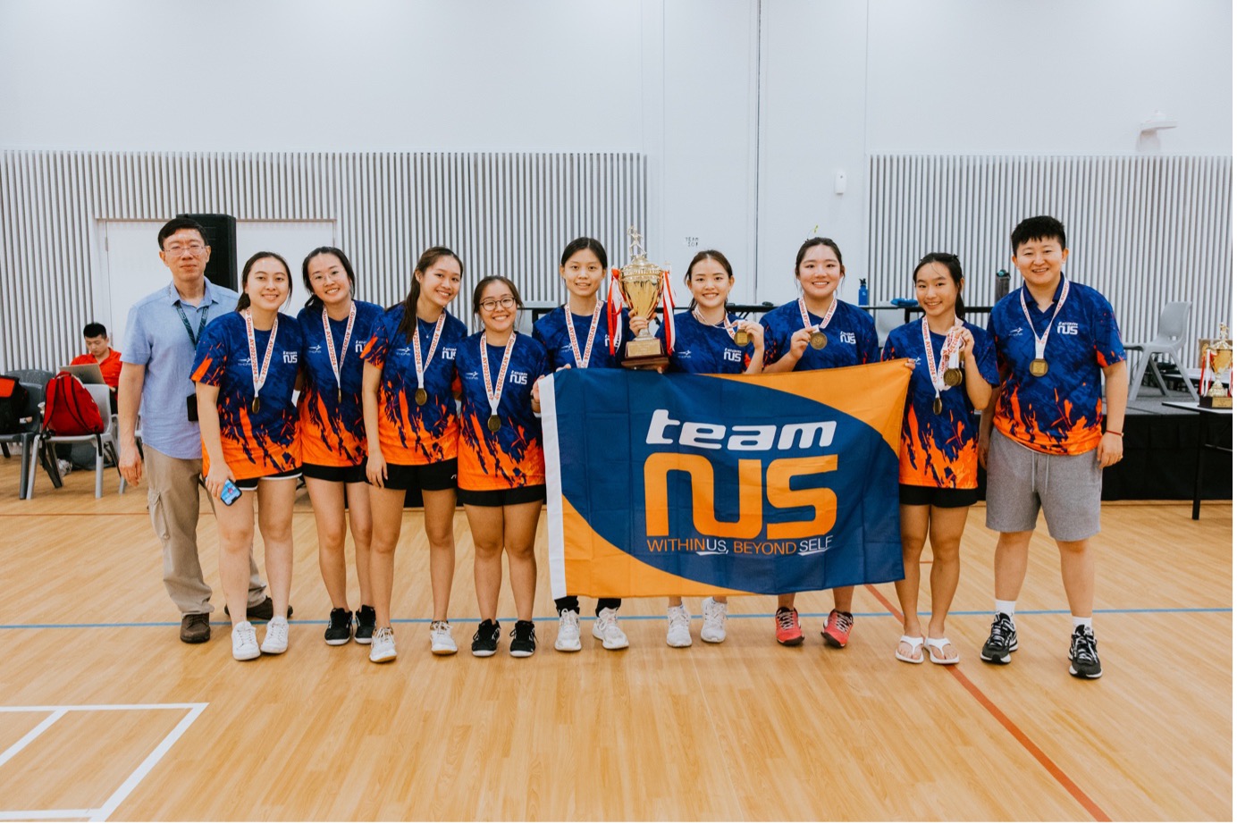 The TeamNUS Table Tennis Women’s team clinched Gold at the recent Institute-Varsity-Polytechnic (IVP) Games in January.
