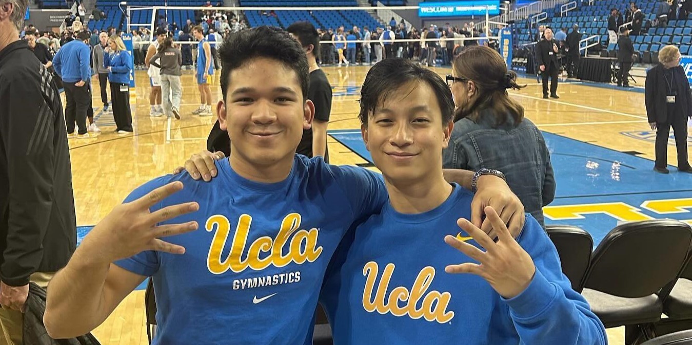 
While on student exchange at the University of California, Los Angeles (UCLA), Asyraf (left) had the opportunity to train with UCLA Spirit Squad and appreciated the similarities and differences in how cheerleading is done in the USA.