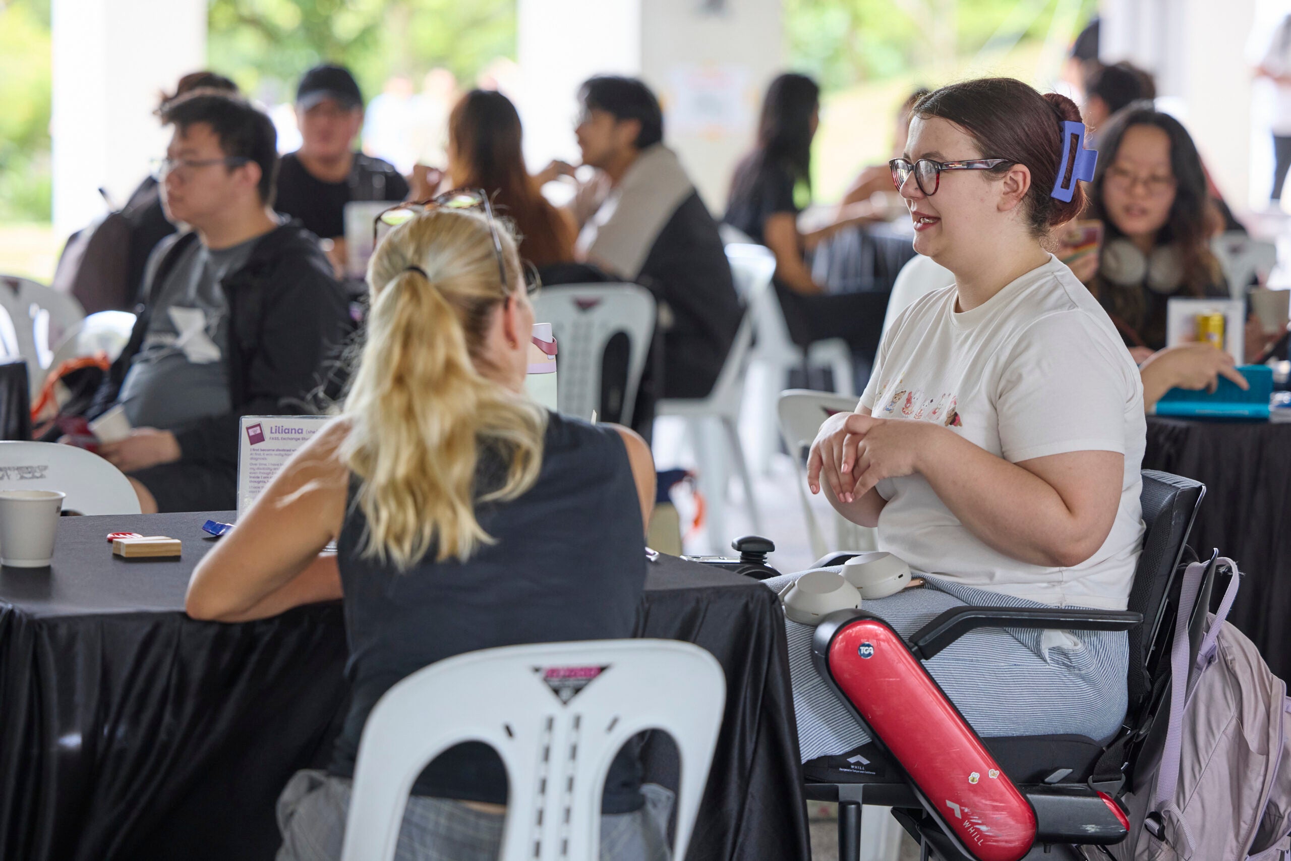 The NUS community had a chance to hear from the Human Library on their experience relating to disability and accessibility.