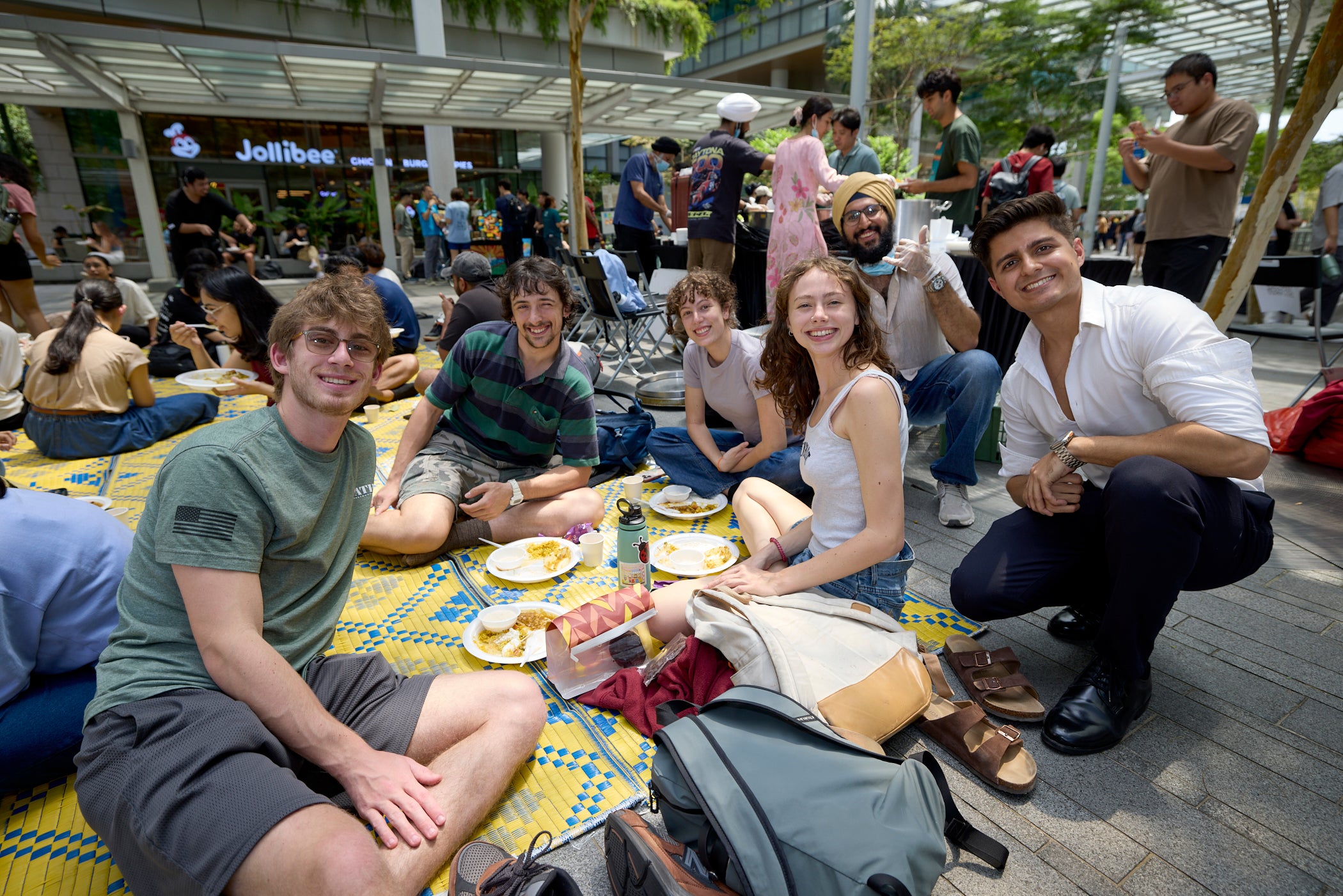 Students enjoyed “Langar”, the Sikh tradition of serving free, wholesome vegetarian meals to all.