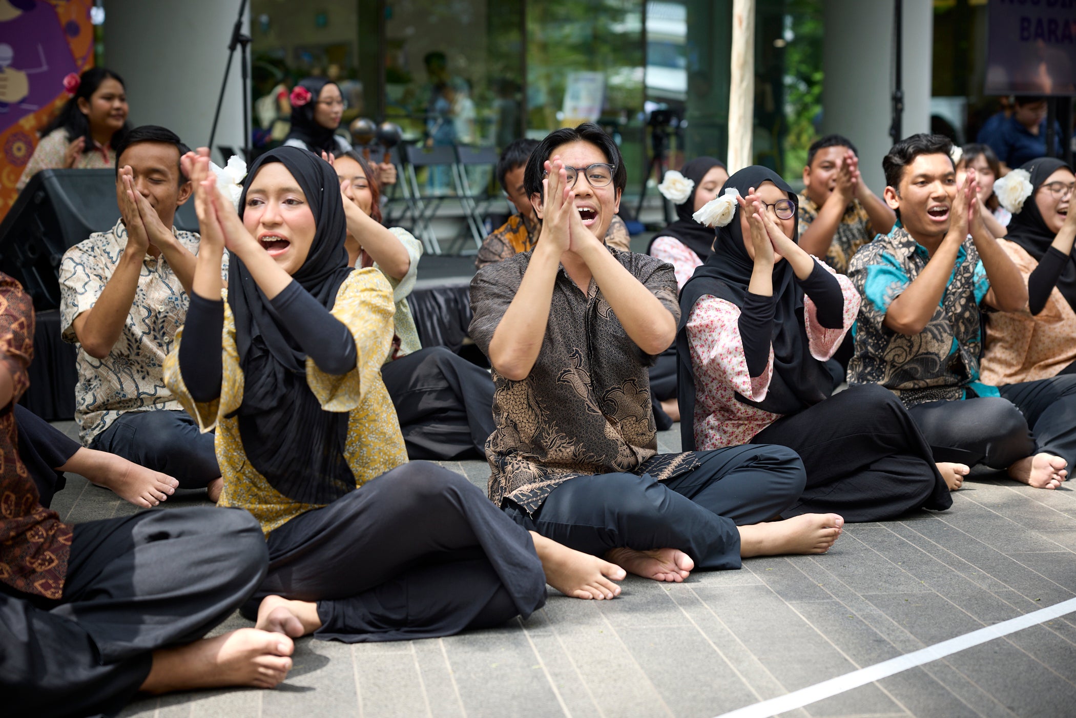 NUS Dikir Barat took centre stage, energising the crowd with their performance.