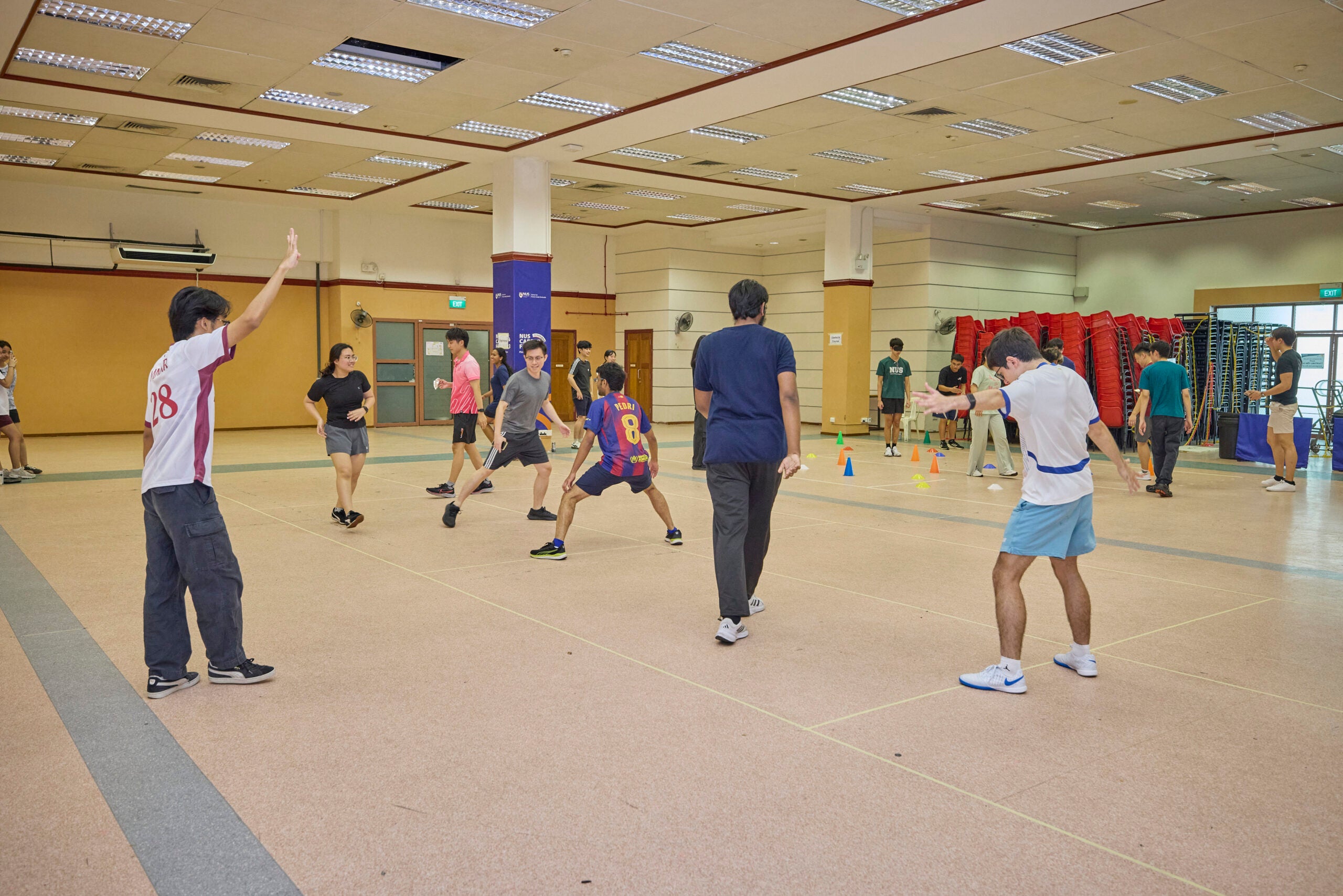 Students engaged in several traditional games, such as patintero, during SEAnergy.