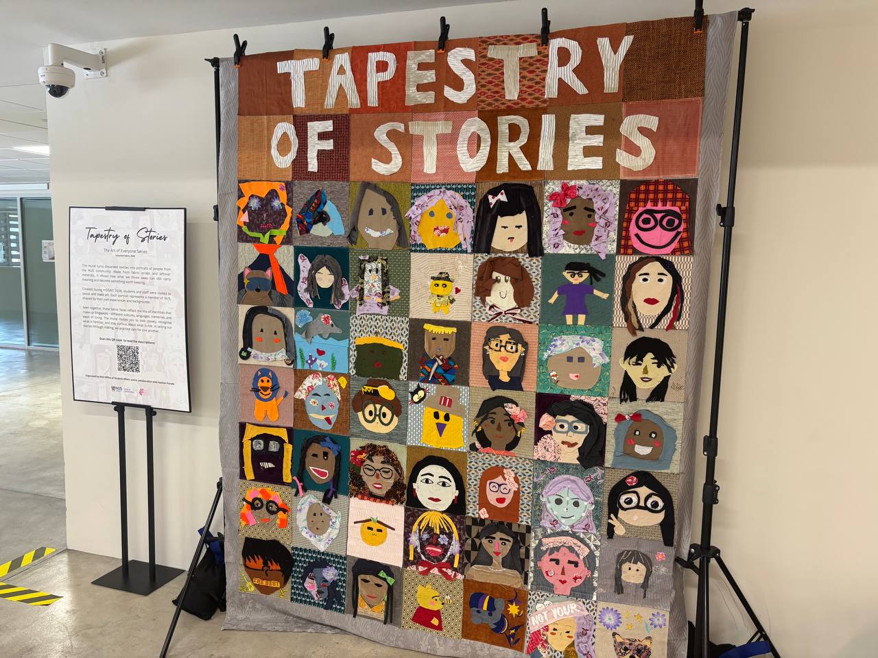Combining individual art pieces created during mOSAic fest, the Art of Everyone artwork highlights the weaving of individual stories in creating a masterpiece.