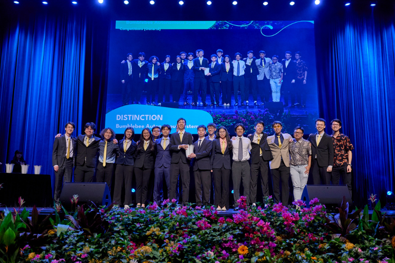 The 23-member Bumblebee Autonomous Systems received Distinction in the Competitions (General) category.